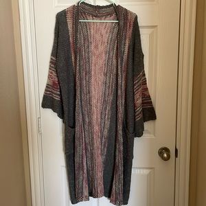 Gray and Orange Cardigan